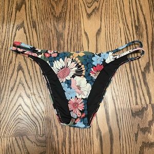 O’Neill Black Floral Bikini Bottoms